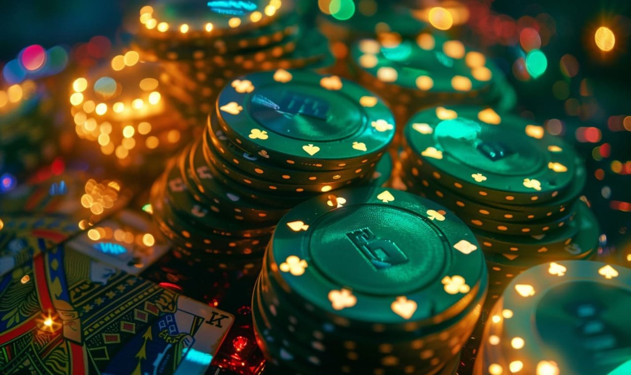Kontrol Taruhan Interaktif Antarmuka taruhan dengan tombol raise, call, dan fold